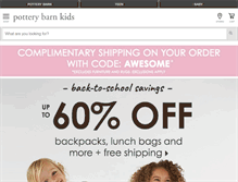 Tablet Screenshot of potterybarnkids.com